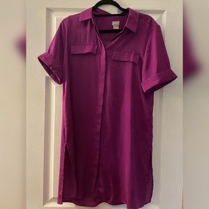 Purple Chico’s collar tshirt tunic